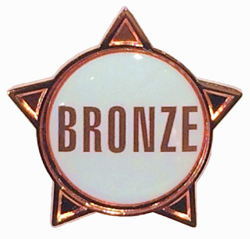 BRONZE (text) star badge